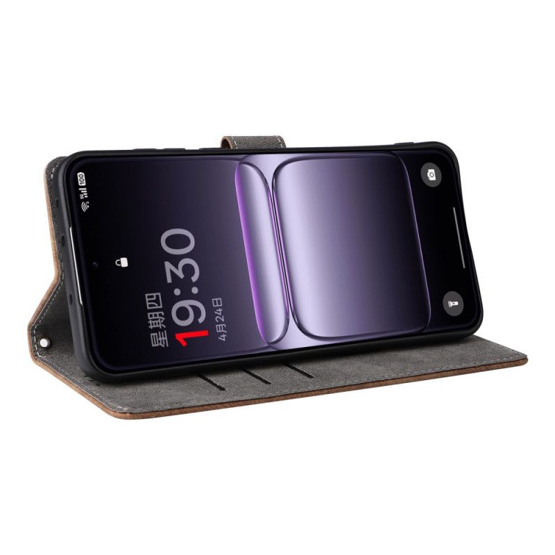 Etui Folio Do Oneplus Nord 5 Ochrona Rfid Z Efektem Zamszu