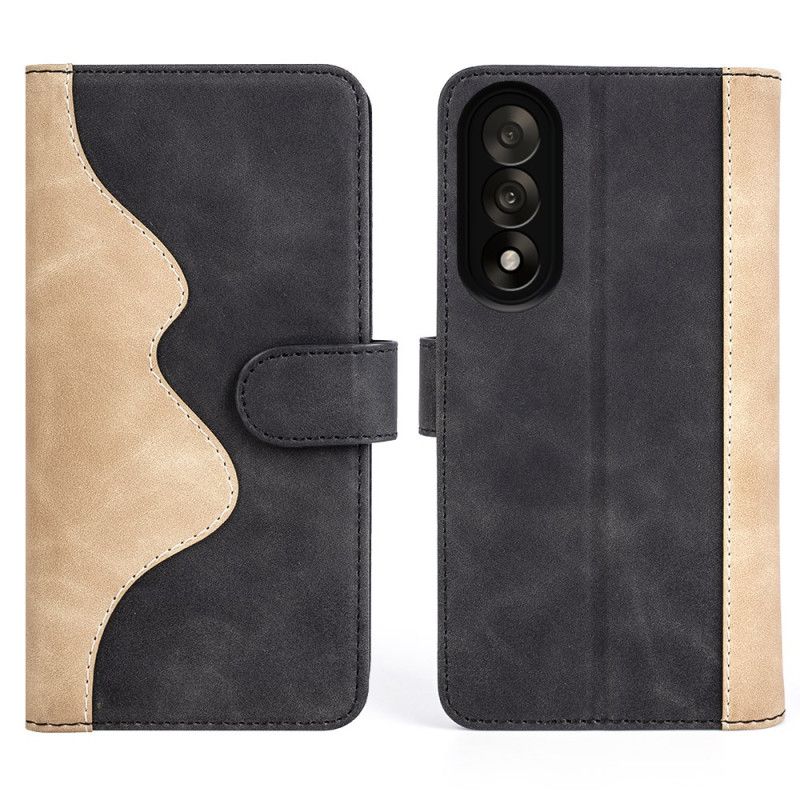 Etui Folio Oneplus Nord 5 Dwukolorowe Faliste Etui Ochronne