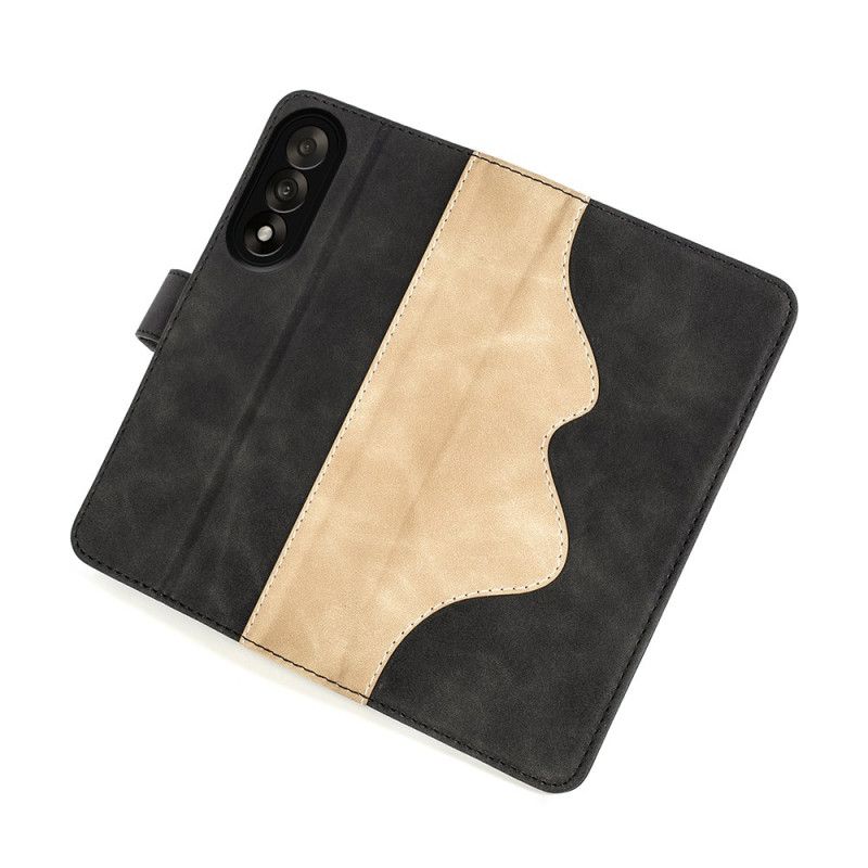 Etui Folio Oneplus Nord 5 Dwukolorowe Faliste Etui Ochronne