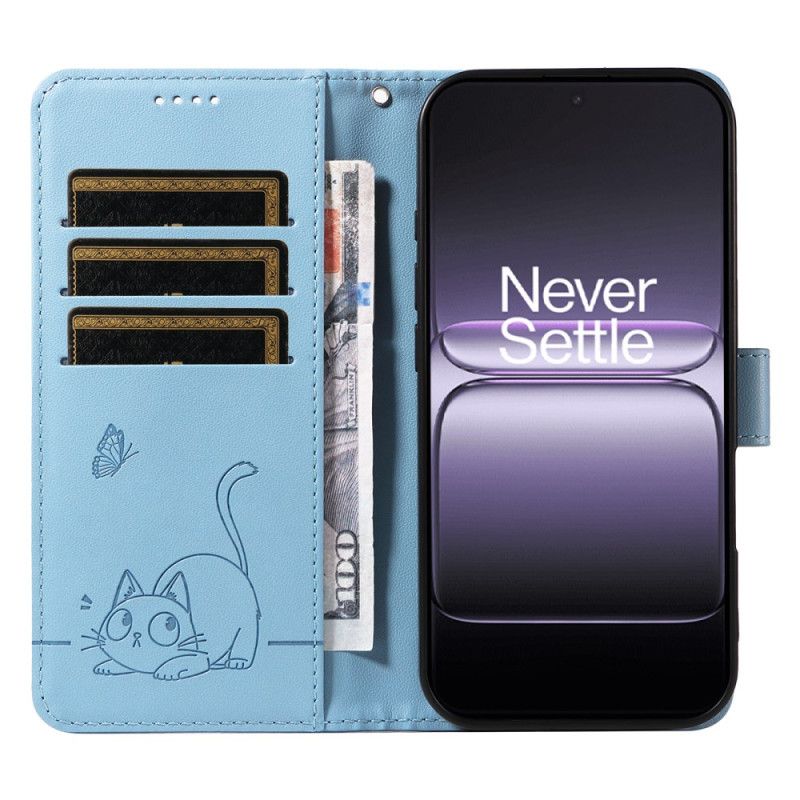 Etui Folio Oneplus Nord 5 Graficzny Kot