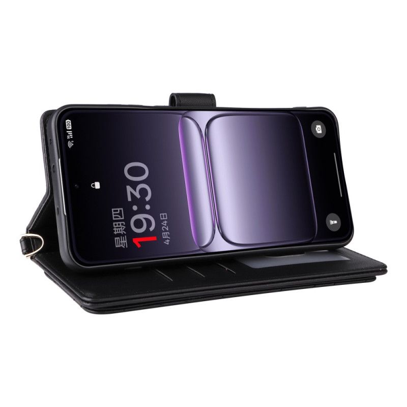 Etui Folio Oneplus Nord 5 Pikowane Z Paskiem Na Ramię