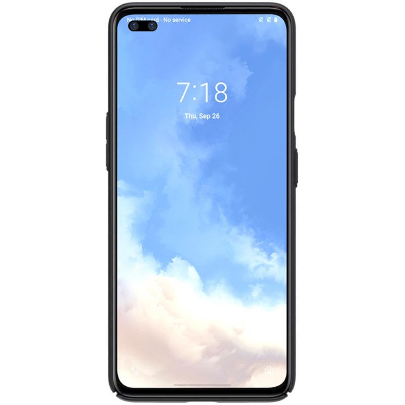 Etui OnePlus Nord Biały Czarny Sztywny Matowy Nillkin Etui Ochronne