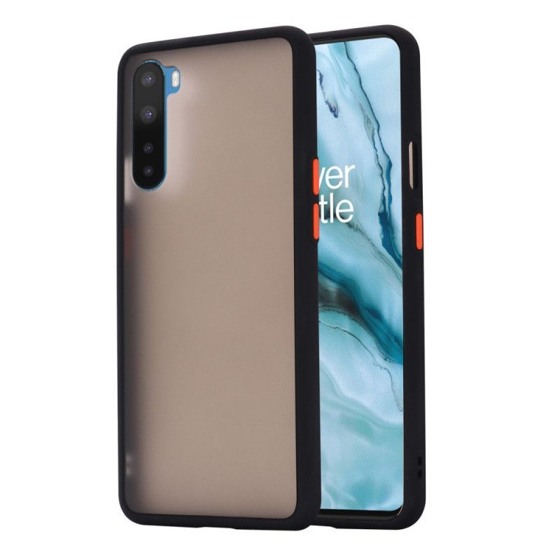 Etui OnePlus Nord Czerwony Czarny Krawędzie W Kolorze Hybrydowym Etui Ochronne