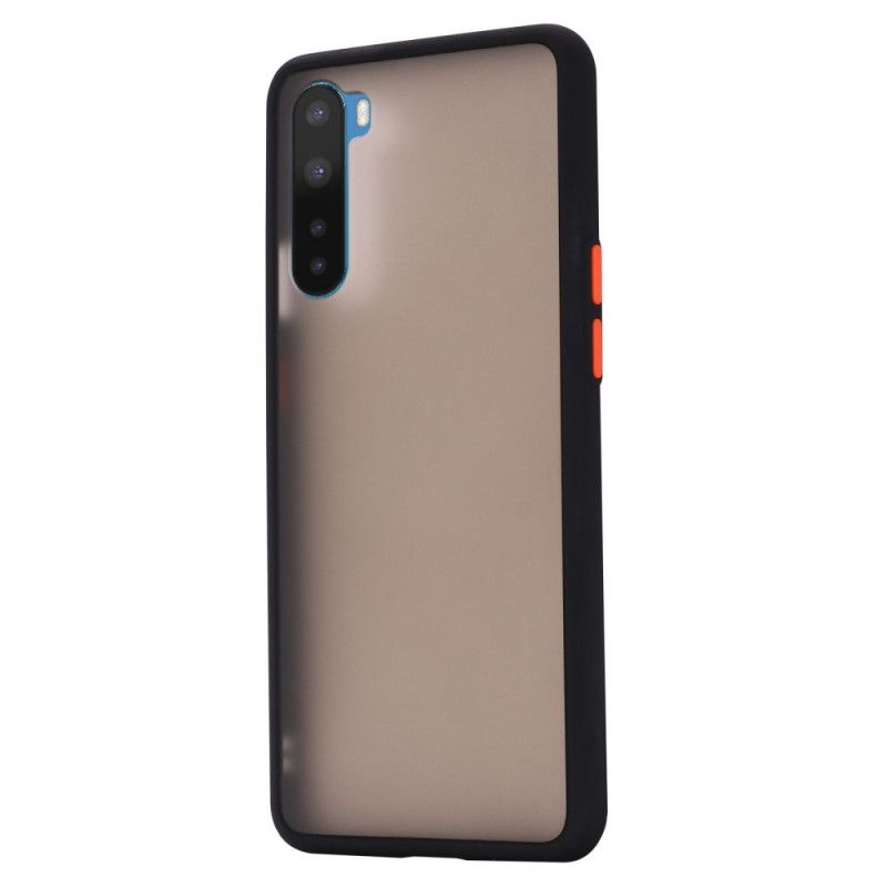 Etui OnePlus Nord Czerwony Czarny Krawędzie W Kolorze Hybrydowym Etui Ochronne