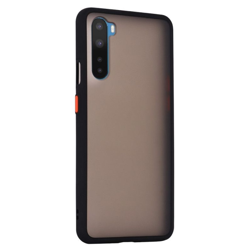 Etui OnePlus Nord Czerwony Czarny Krawędzie W Kolorze Hybrydowym Etui Ochronne