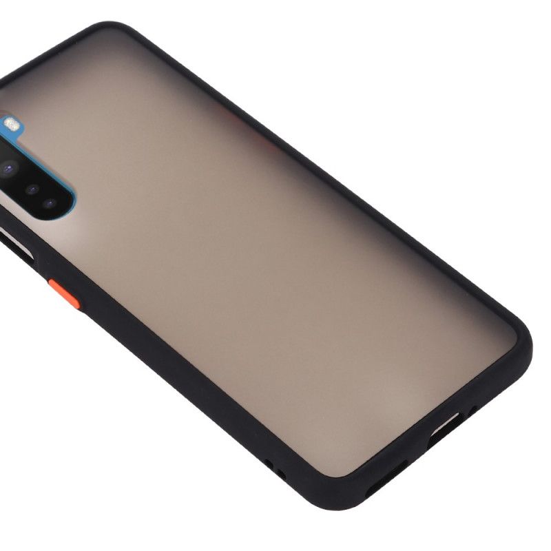 Etui OnePlus Nord Czerwony Czarny Krawędzie W Kolorze Hybrydowym Etui Ochronne