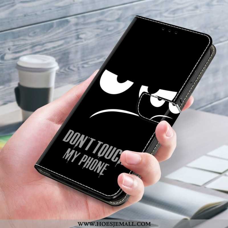 Etui Folio Do Samsung Galaxy S24 Plus 5g Nie Dotykaj Mojego Telefonu