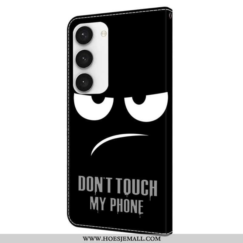 Etui Folio Do Samsung Galaxy S24 Plus 5g Nie Dotykaj Mojego Telefonu