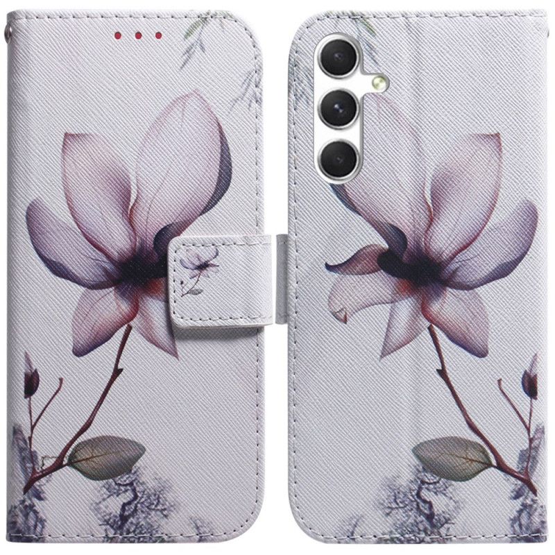 Etui Folio Do Samsung Galaxy S24 Plus 5g Różowy Kwiat
