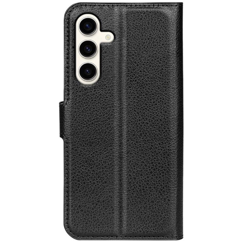 Etui Folio Samsung Galaxy S24 Plus 5g Klasyczna Sztuczna Skóra Litchi Etui Ochronne