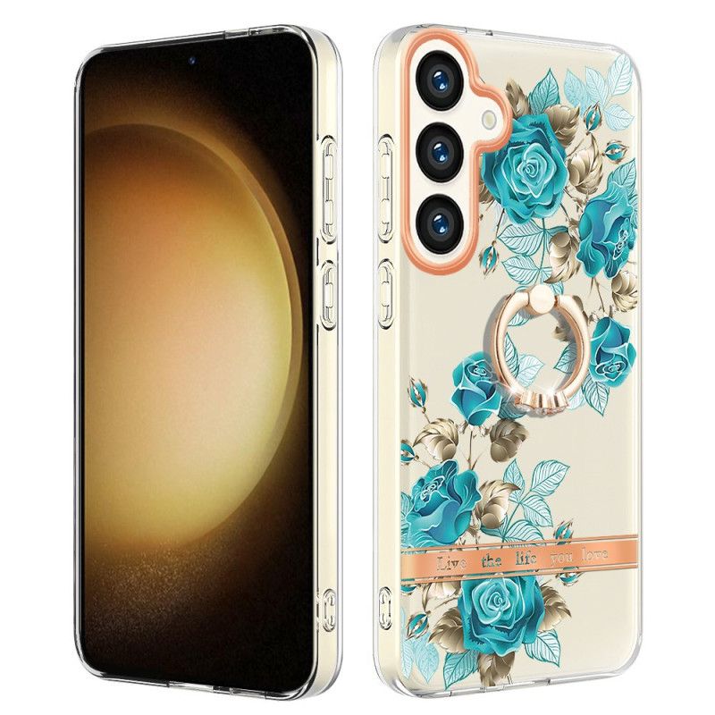 Etui Samsung Galaxy S24 Plus 5g Kwiatowy Uchwyt Na Pierścionek