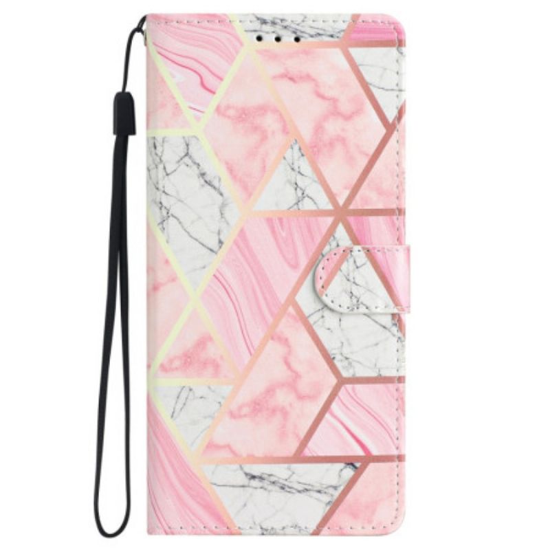 Etui Samsung Galaxy S24 Plus 5g Różowy Marmur Etui Ochronne