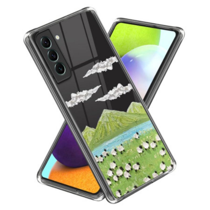 Futerały Samsung Galaxy S24 Plus 5g Etui Na Telefon Baranki Na Łące