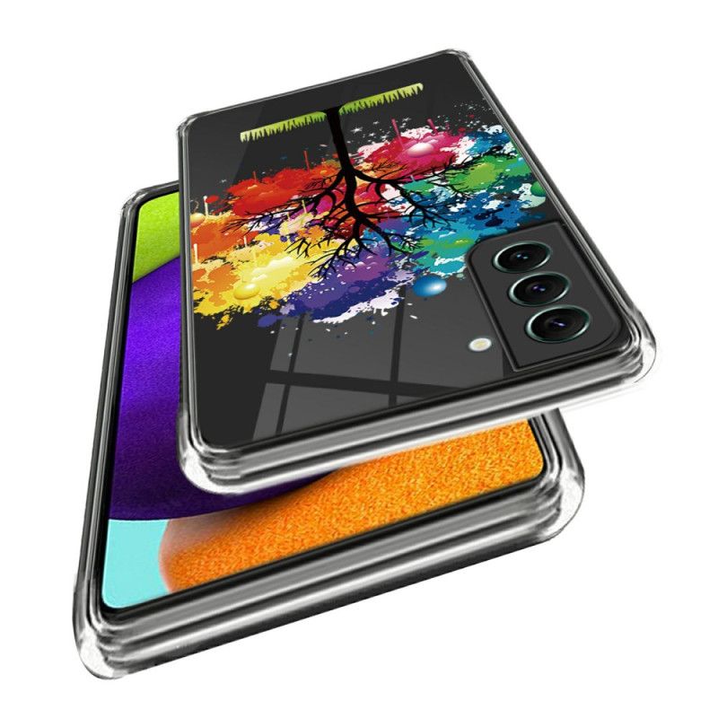 Futerały Samsung Galaxy S24 Plus 5g Etui Na Telefon Kolorowe Drzewo