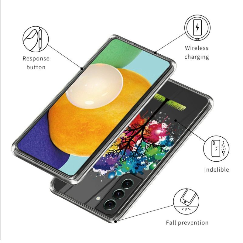 Futerały Samsung Galaxy S24 Plus 5g Etui Na Telefon Kolorowe Drzewo