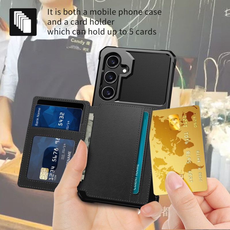Futerały Samsung Galaxy S24 Plus 5g Etui Na Telefon Magnetyczny Z Uchwytem Na Kartę