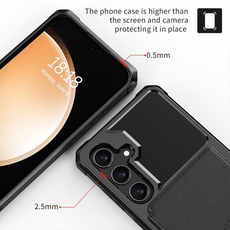 Futerały Samsung Galaxy S24 Plus 5g Etui Na Telefon Magnetyczny Z Uchwytem Na Kartę