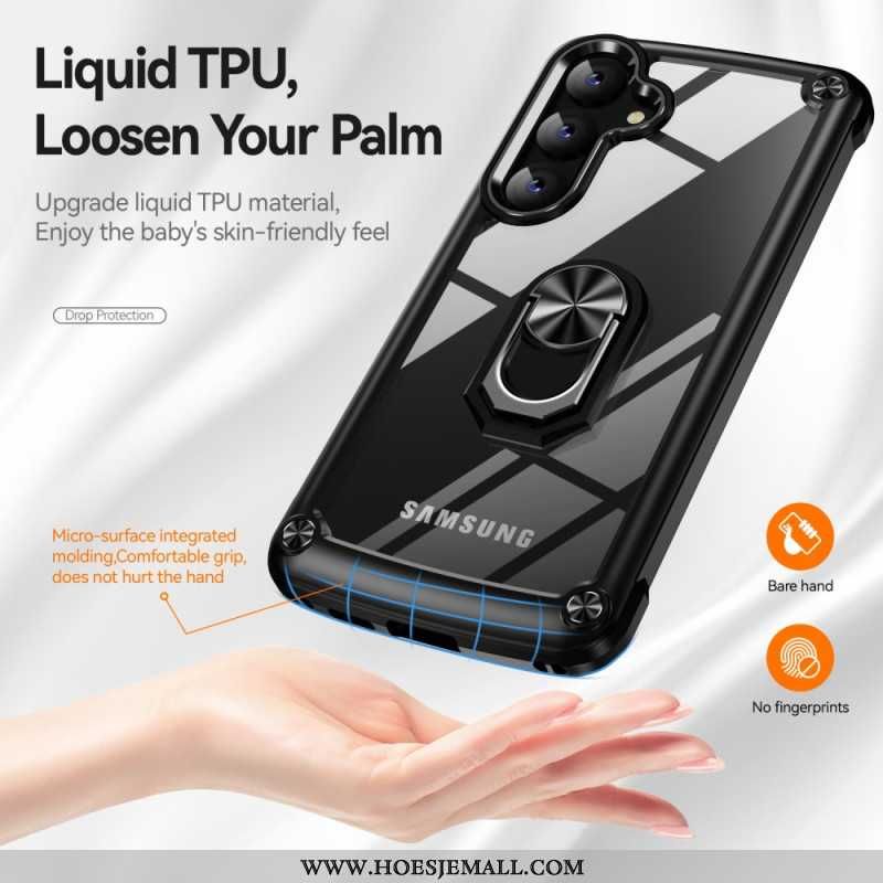 Futerały Samsung Galaxy S24 Plus 5g Etui Na Telefon Z Metalowym Pierścieniem Podtrzymującym