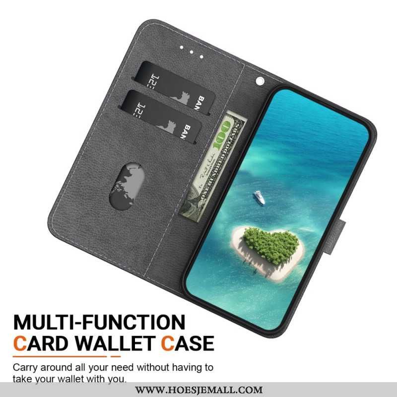 Obudowa Samsung Galaxy S24 Plus 5g Etui Na Telefon Niebieski Motyl I Kwiat Z Paskiem