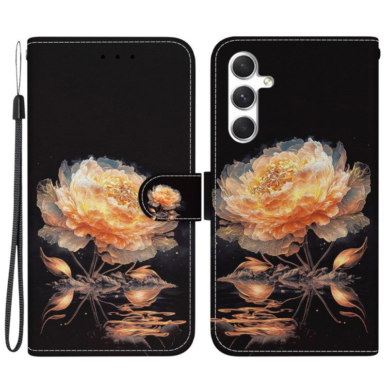 Obudowa Samsung Galaxy S24 Plus 5g Etui Na Telefon Złota Piwonia