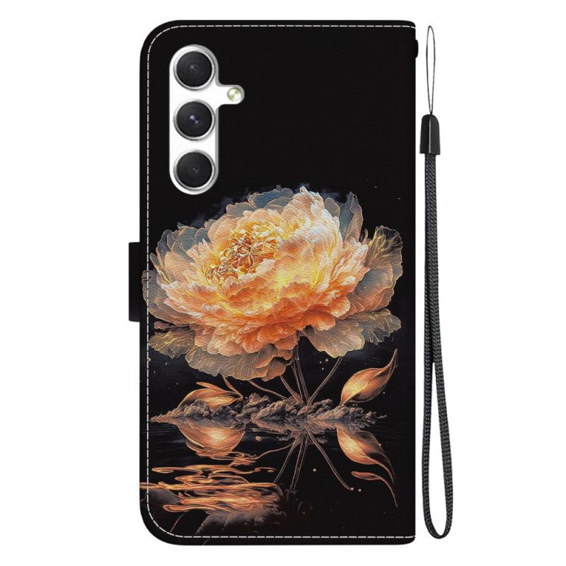 Obudowa Samsung Galaxy S24 Plus 5g Etui Na Telefon Złota Piwonia