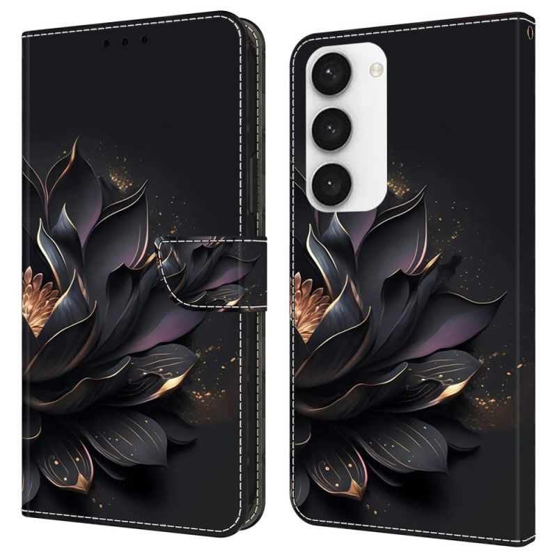Skórzany Futerał Samsung Galaxy S24 Plus 5g Etui Na Telefon Fioletowy Lotos
