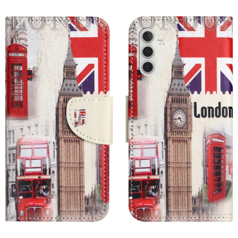 Skórzany Futerał Samsung Galaxy S24 Plus 5g Etui Na Telefon Życie W Londynie