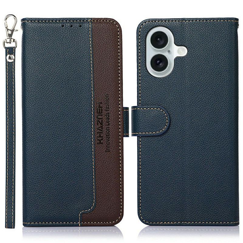 Etui Folio Do iPhone 17 Dwukolorowy Portfel Khazneh Rfid
