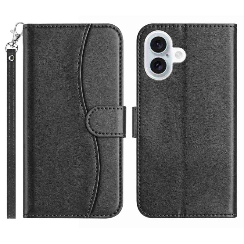 Etui Folio Do iPhone 17 Wzór S Z Paskiem
