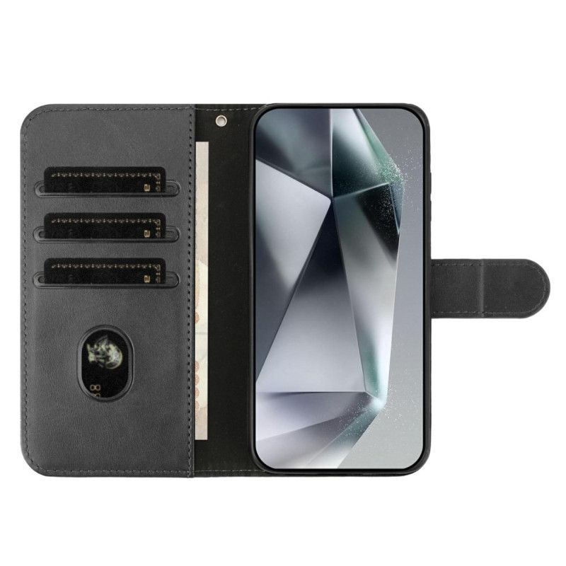 Etui Folio Do iPhone 17 Wzór S Z Paskiem