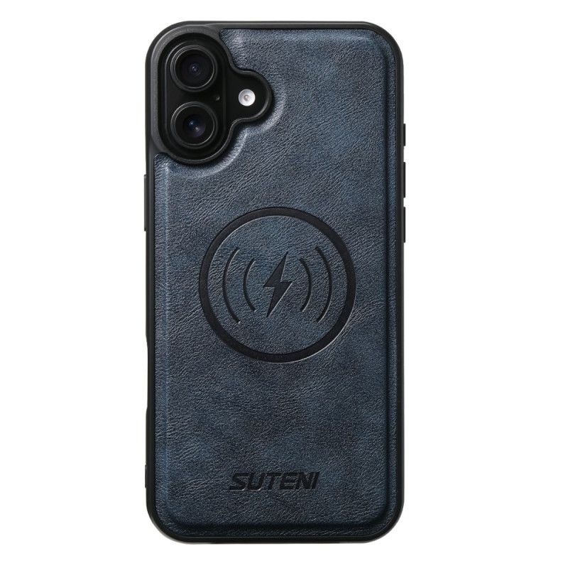 Etui Folio iPhone 17 Dwukolorowa Teksturowana Skóra Magsafe Etui Ochronne