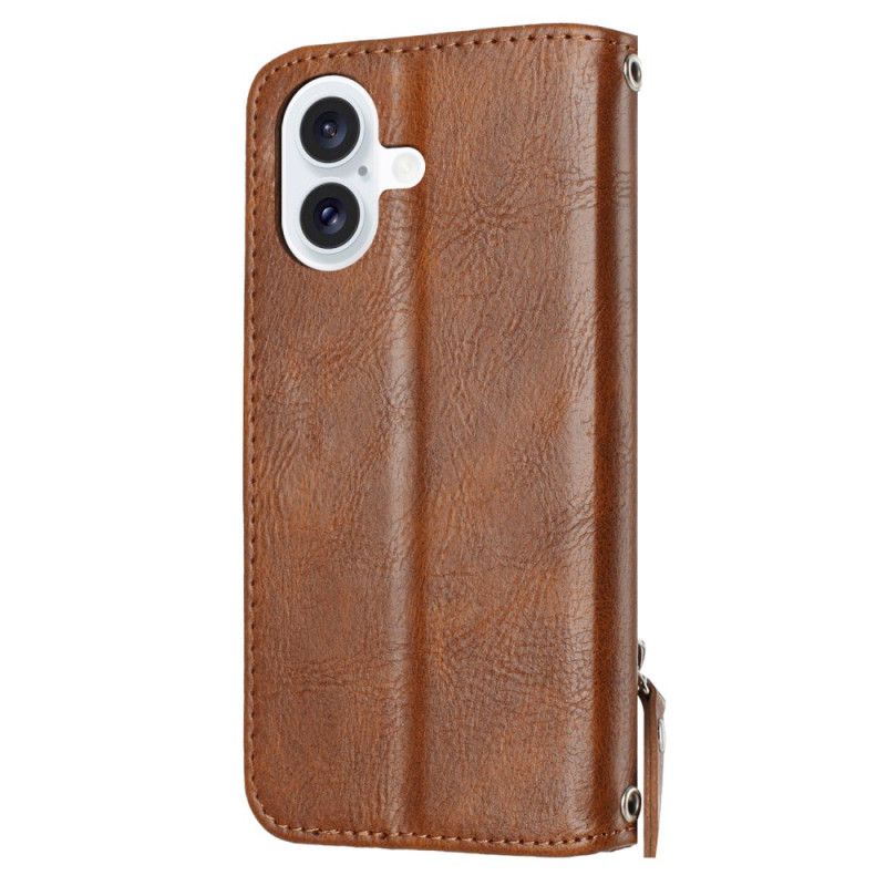 Etui Folio iPhone 17 Portfel W Stylu Vintage Etui Ochronne