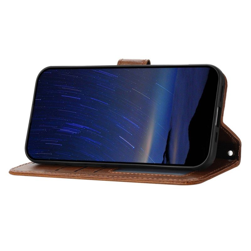 Etui Folio iPhone 17 Portfel W Stylu Vintage Etui Ochronne