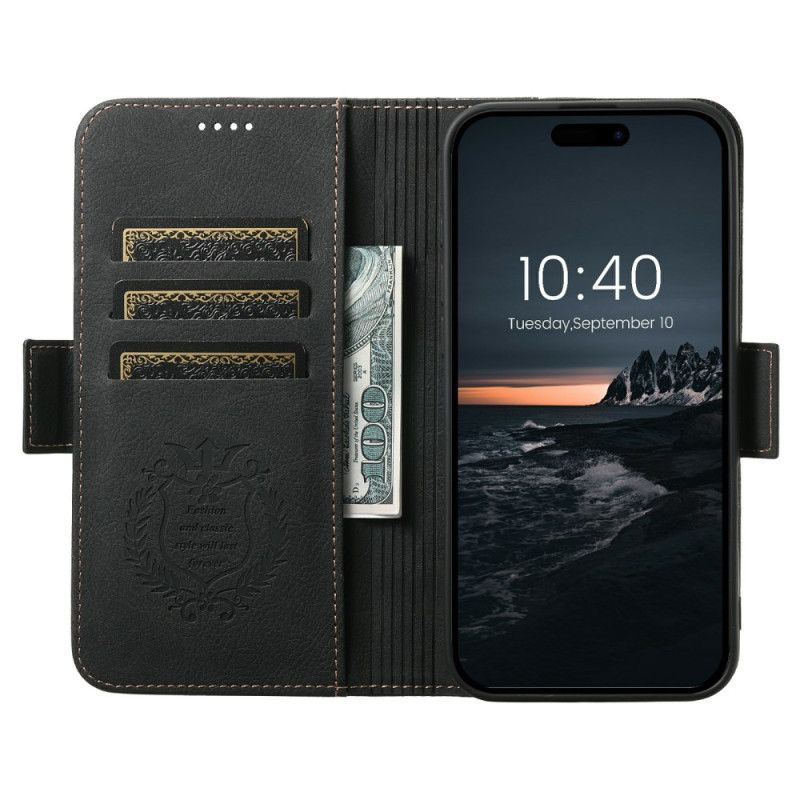 Etui Folio iPhone 17 Premium Retro Kompatybilne Z Magsafe
