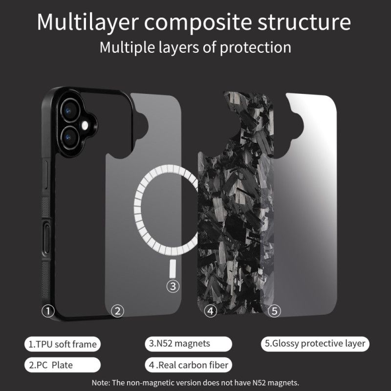 Etui iPhone 17 Kuty Magsafe Z Włókna Aramidowego Etui Ochronne