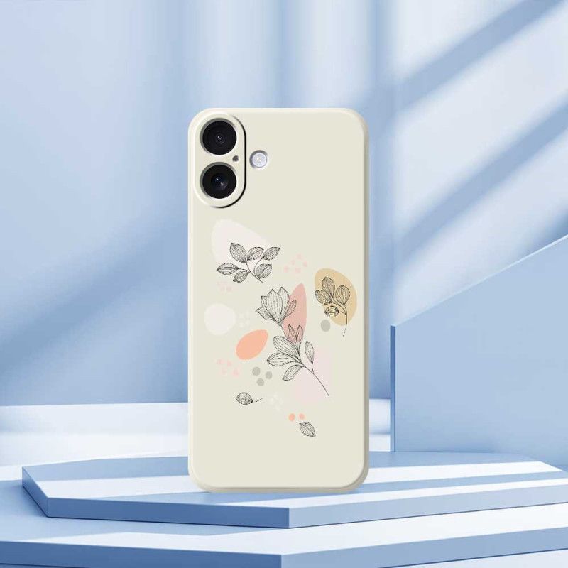 Etui iPhone 17 Naszkicowane Liście