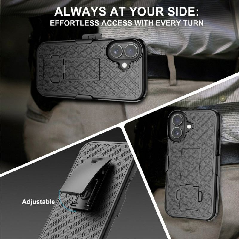 Etui iPhone 17 Przesuwany Z Podstawką I Klipsem