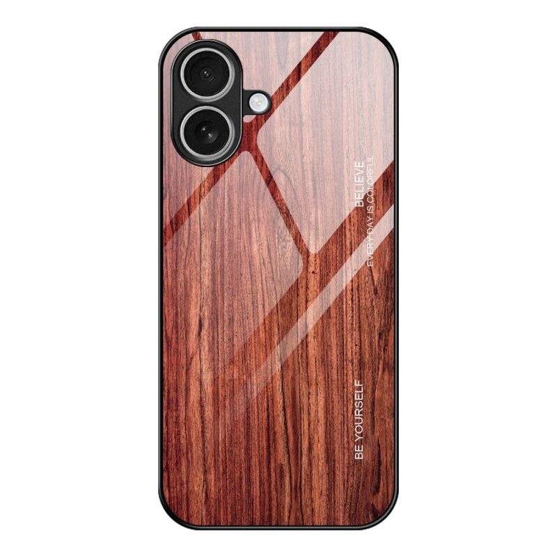 Etui iPhone 17 Szkło Hartowane Z Efektem Drewna Etui Ochronne