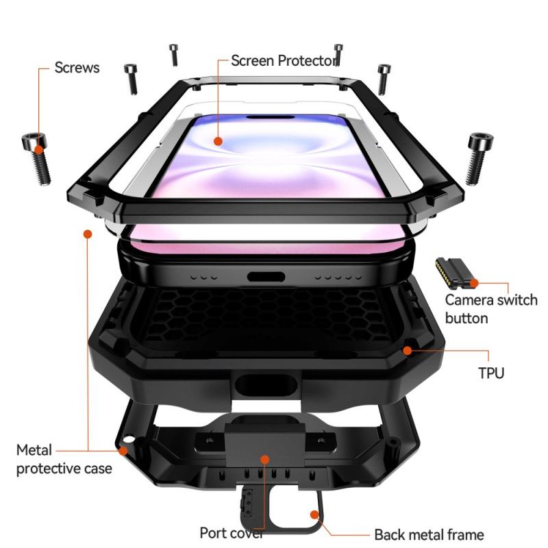 Futerały iPhone 17 Etui Na Telefon R-just Ultra Wytrzymały