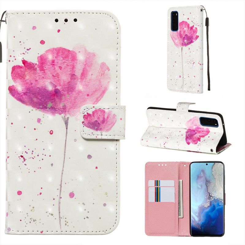 Etui Folio Samsung Galaxy S20 Mak Akwarelowy