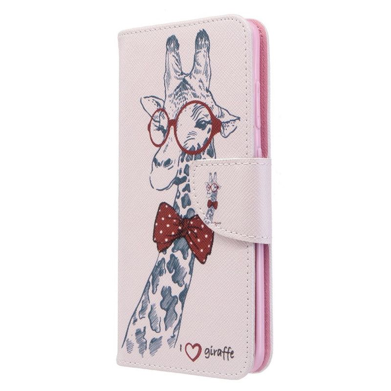 Etui Folio Samsung Galaxy S20 Nerd Żyrafa Etui Ochronne