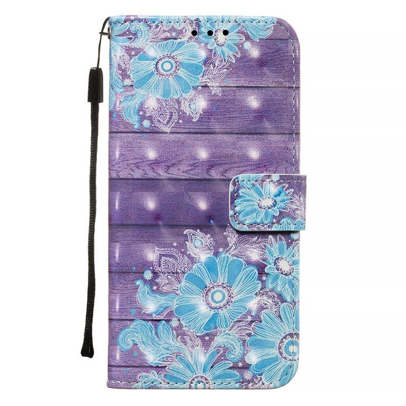 Etui Folio Samsung Galaxy S20 Niebieskie Kwiaty