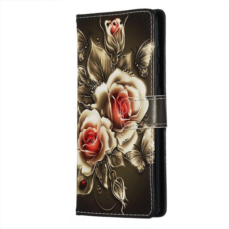 Etui Folio Samsung Galaxy S20 Złote Róże