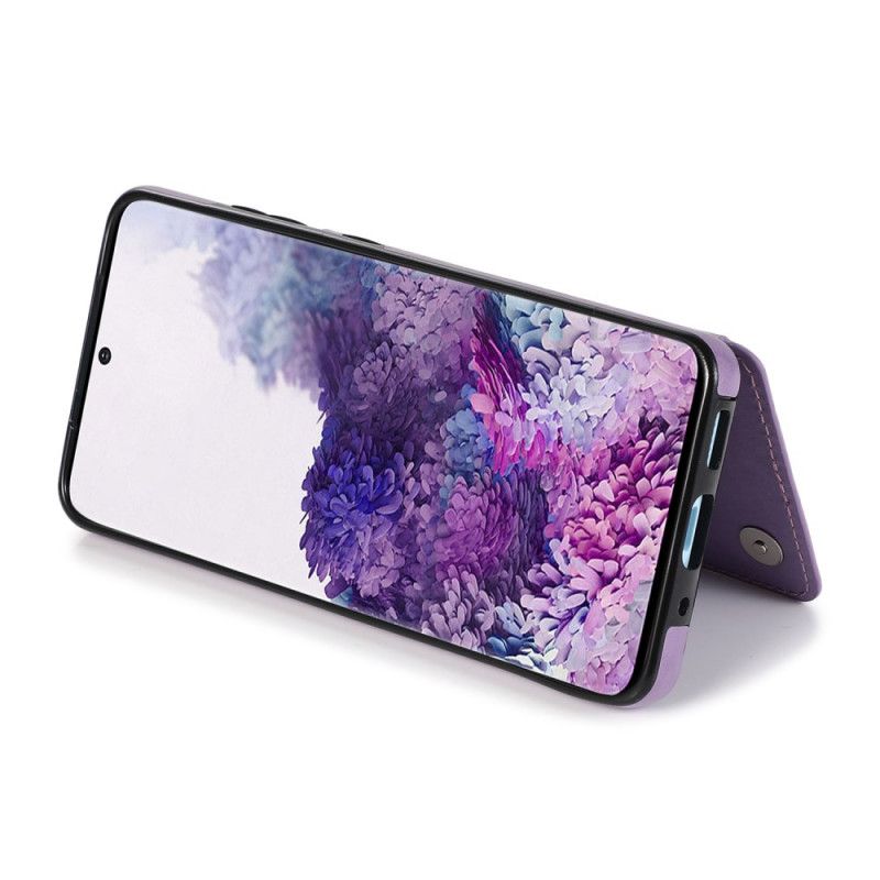 Etui Samsung Galaxy S20 Cyjan Szary Uchwyt Na Kartę Z Nadrukiem Mandali