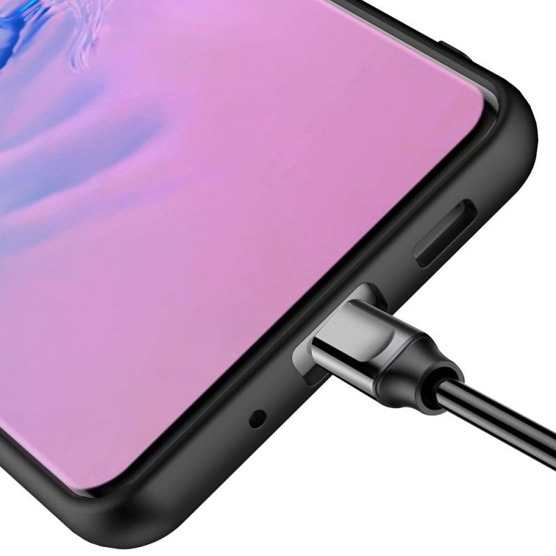 Etui Samsung Galaxy S20 Czerwony Czarny Uchwyt Na Kartę I Lusterko Etui Ochronne