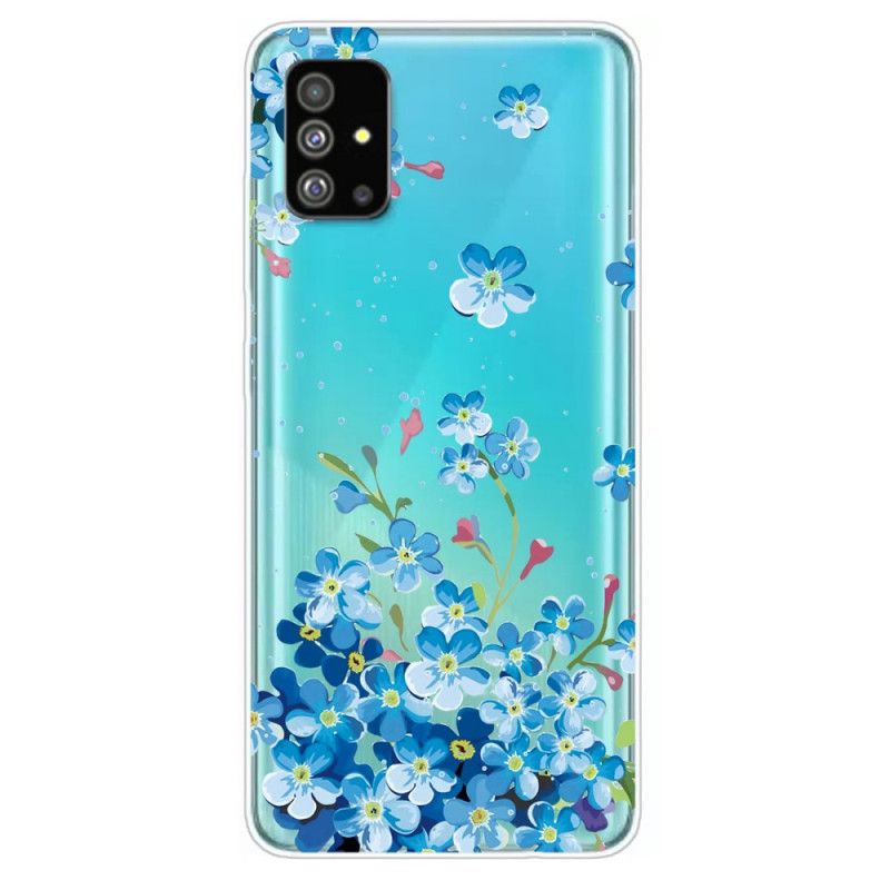 Etui Samsung Galaxy S20 Niebieskie Kwiaty