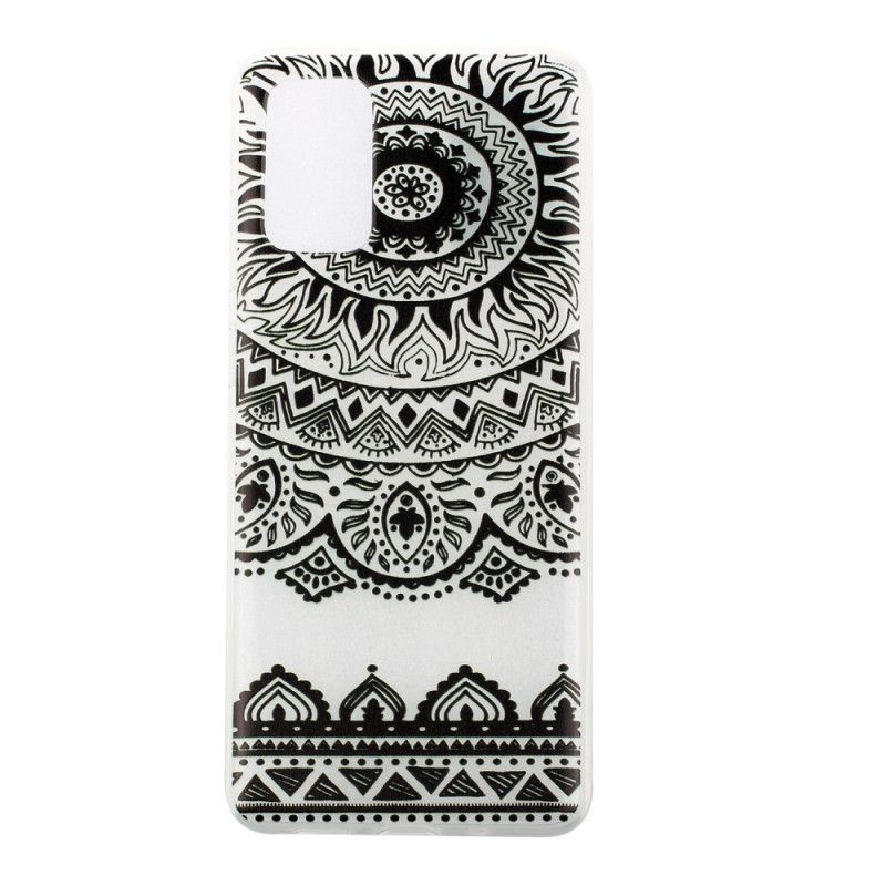 Etui Samsung Galaxy S20 Zielony Czarny Przezroczysta Mandala Kwiatowa