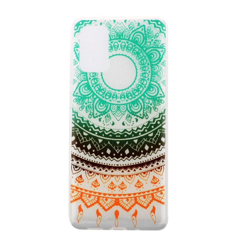 Etui Samsung Galaxy S20 Zielony Czarny Przezroczysta Mandala Kwiatowa