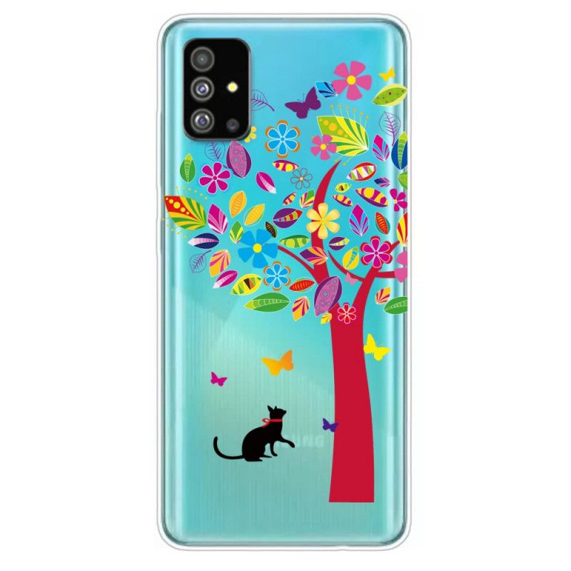 Futerały Samsung Galaxy S20 Etui na Telefon Kot Pod Drzewem