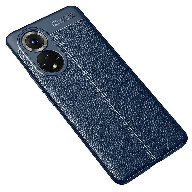 Etui Huawei Nova 9 Pro / Honor 50 Pro Podwójna Linia Liczi Efekt Skóry